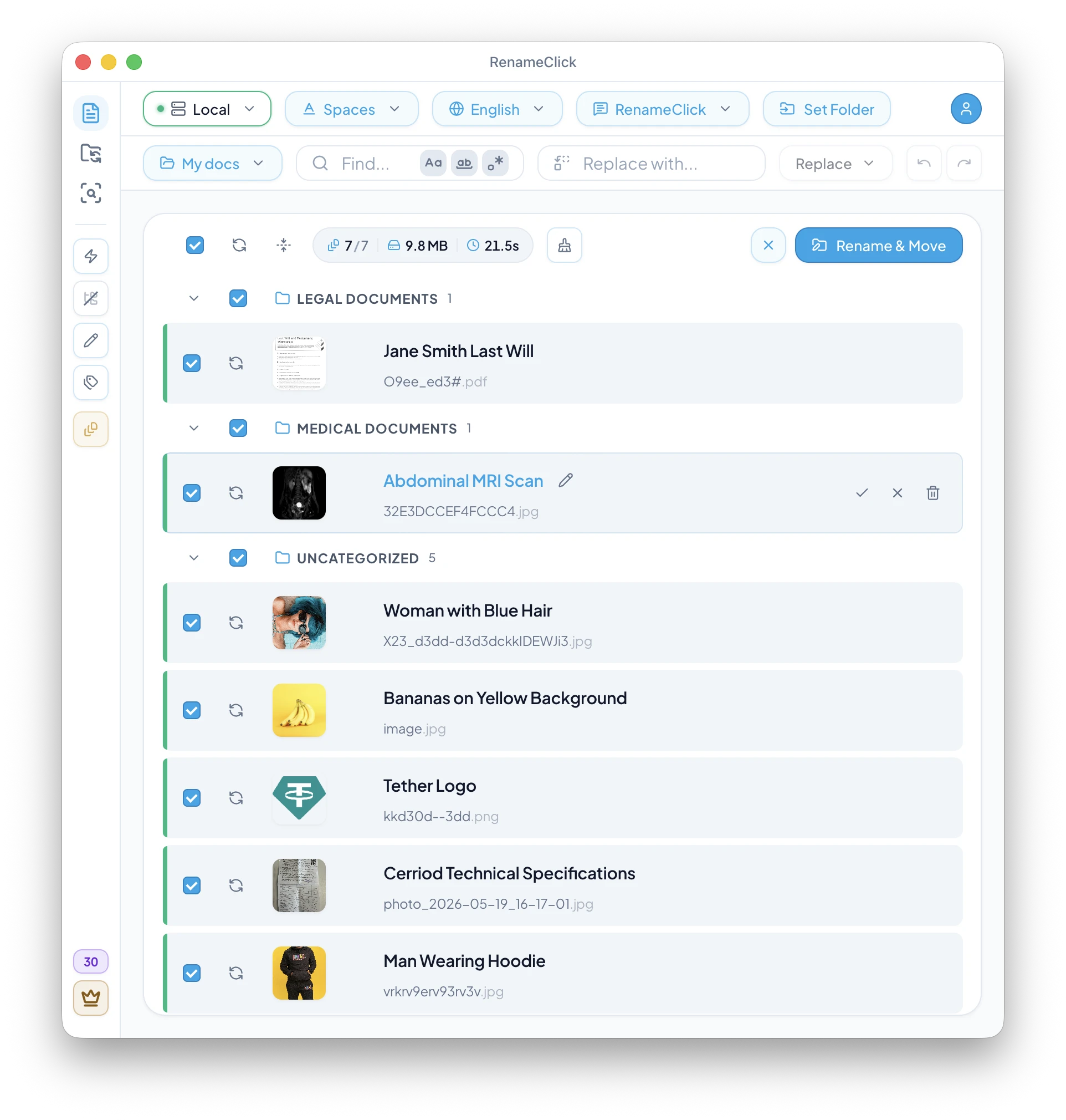 RenameClick واجهة تطبيق سطح المكتب (الصورة: rename.click)